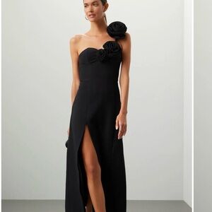 The Wolf Gang Black One Shoulder Dress